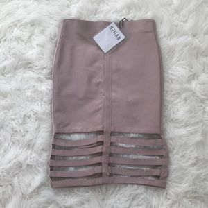 Flattering bandage skirt